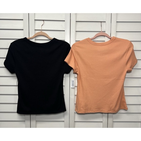 Old Navy Snug Crop Crew Neck Short Sleeve T-Shirt Bundle Of 2 Size Large NWT - Picture 8 of 8